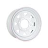 Sunrise Trailer 14" Sunraysia Steel Rim - Landcruiser 6 Stud, White Powder Coated - Wr6lc14p