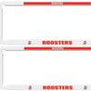 Nrl Car Number Plate Frame - Set Of Two - Sydney Roosters - Front/back