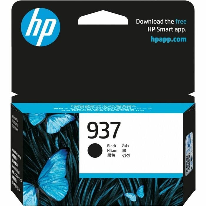 Hp 937 Original Standard Yield Inkjet Ink Cartridge - Black - 1 Pack - 1250 Pages