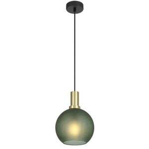 Telbix Patino Modern Pendant Hanging Lamp Light Glass Metal Green Matte