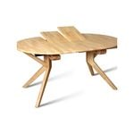 Casa Hardwood Extendable Dining Table | Round | Natural