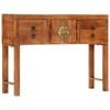vidaXL Console Table Hallway Table Narrow Side Table Solid Rough Wood