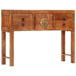 vidaXL Console Table Hallway Table Narrow Side Table Solid Rough Wood