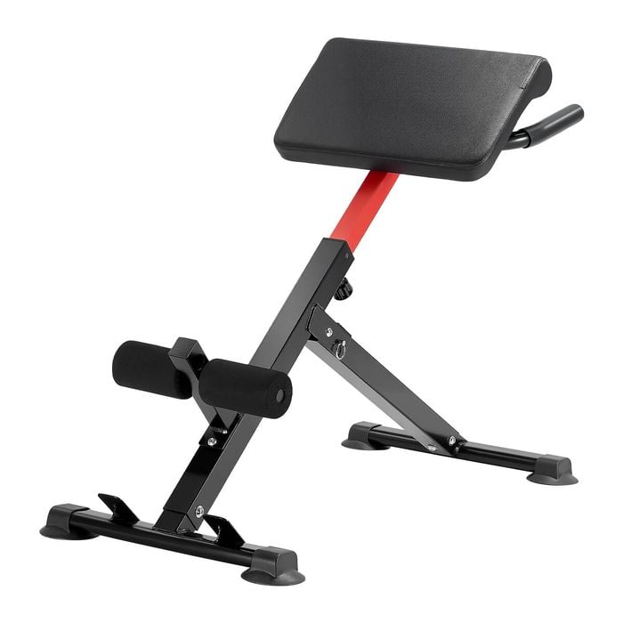 VEVOR Roman Chair Hyperextension Bench Black Red Multi-Function Exercise Equipment for Home Gym