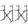 2PK Hercules Double Tier Double Braced Keyboard Stand w/ Vertical Support