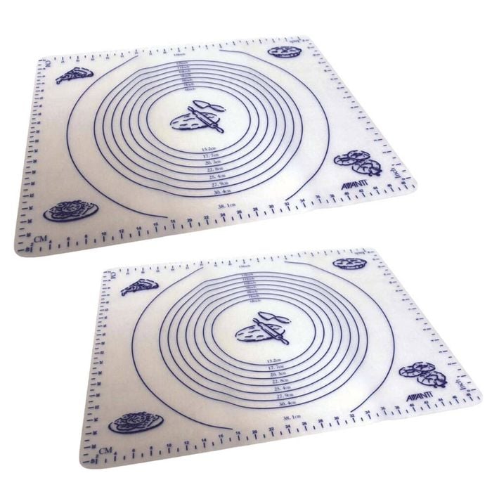 Avanti Silicone Pastry Mat 49.5 X 39cm Set Of 2
