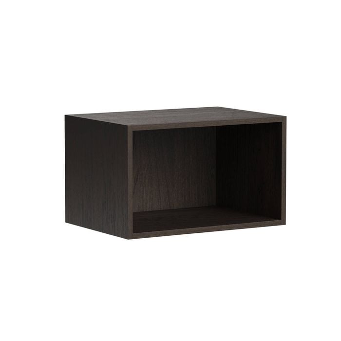 Kaboodle 500-599mm Truffle Oak Customisable Deep Slimline Open Shelf