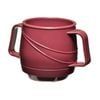 Kh Moderne Beverage Mug Insulated Double Handle Burgundy 250ml 24 Pack