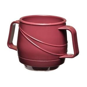 Kh Moderne Beverage Mug Insulated Double Handle Burgundy 250ml 24 Pack