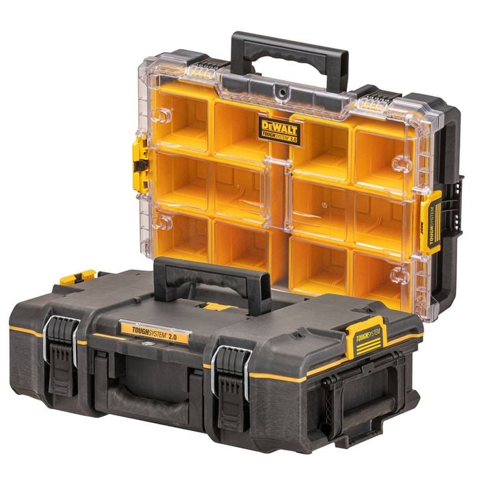 DeWALT TOUGHSYSTEM 2.0 Shallow Box & Organiser 2 Piece Bundle
