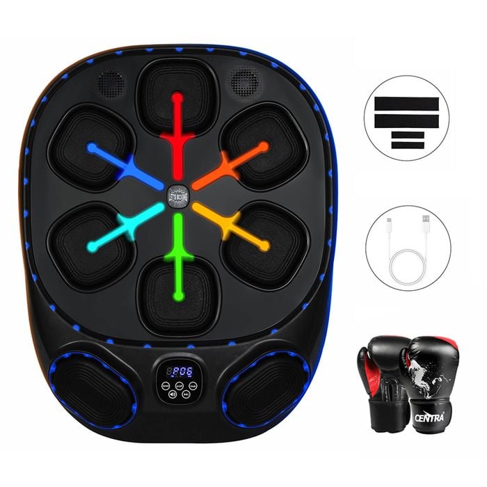 Centra Smart Music Boxing Machine with 8OZ Boxing Gloves