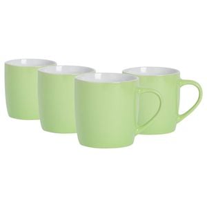 Argon Tableware Coloured Coffee Mugs - 350ml - Pack of 4