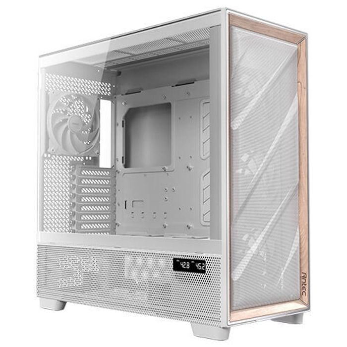 Antec Flux Atx Case - White Premium Birch Trim