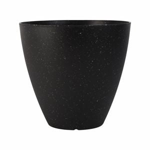 Northcote Pottery 37cm Black Terrazzo Self Watering Pot