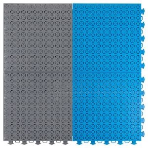 Easi-Court Advantage Plus Basketball Court Tiles 10.16m x 7.42m - Blue/Grey