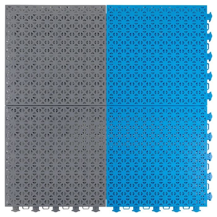 Easi-Court Advantage Plus Basketball Court Tiles 10.16m x 7.42m - Blue/Grey