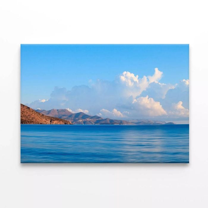 Body of Water with Mountains  Print 100% Australian Made 150 x 100cm  (Stretched)