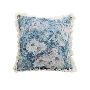 SOGA Oil Painting Floral Needlepoint Pillow 45cm