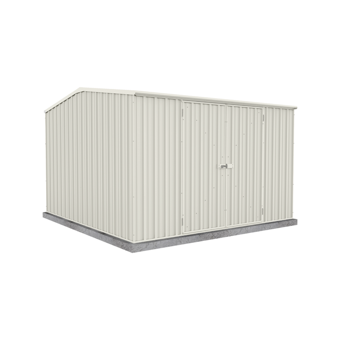 Absco Sheds 3.0 x 3.0 x 2.06m Surfmist Premier Double Door Garden Shed