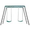 Lifespan Kids Stanley Commercial Steel 2-In-1 Swing Set And Monkey Bars