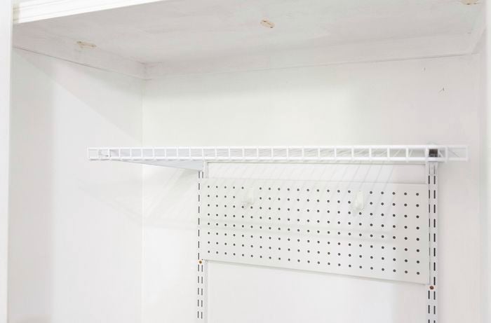 Pegboard in a cupboard