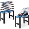 Costway 6-In-1 Game Table Air Hockey Pool Table Tennis Basketball Home Party Gift