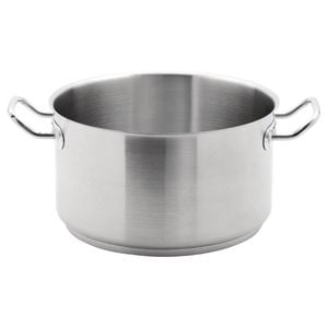 Vogue Stainless Steel Stew Pan 18/10 Heavy Duty Induction Compatible 9.5l 280mm