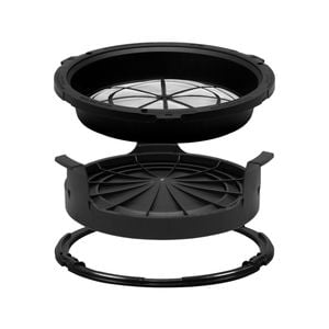 Rain Harvesting 400mm Easy Fit Solid Wall Tank Screen And Solar Shield Kit With Screw Down Ring