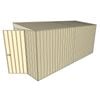 Build-a-Shed 1.5 x 4.5 x 2m Hinged Door Tunnel Shed without Side Doors - Cream