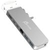 J5create 4k60 Pro Usb4 100w Display Docking Station W/ Magsafe Kit Space Grey