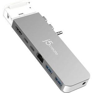 J5create 4k60 Pro Usb4 100w Display Docking Station W/ Magsafe Kit Space Grey
