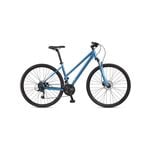 Adventurer LO Dual Sport Step-Over Hybrid Bike 16 Speed Shimano 700*18 - Blue