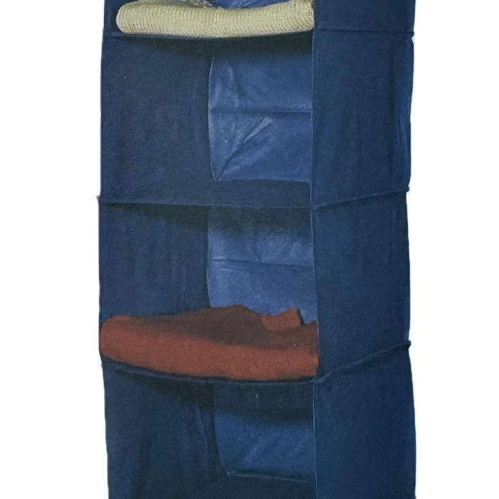 6 Layer Hanging Organiser Clothes Storage Wardrobe Garment Shelves Shoe - Wardrobe Organizer