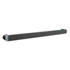 Hotwire 800mm Brushed Nickel Single Horizontal Round Heated Towel Rail