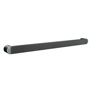 Hotwire 800mm Brushed Nickel Single Horizontal Round Heated Towel Rail