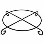 Jack 30cm Black Metal Plant Stand