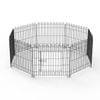 ADVWIN 24" 8 Panel Dog Playpen Foldable Pet Fence Exercise Dog Cat Rabbit Cage