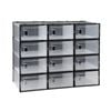 Artiss Shoe Box Rack Diy Set Of 12 Stackable Black
