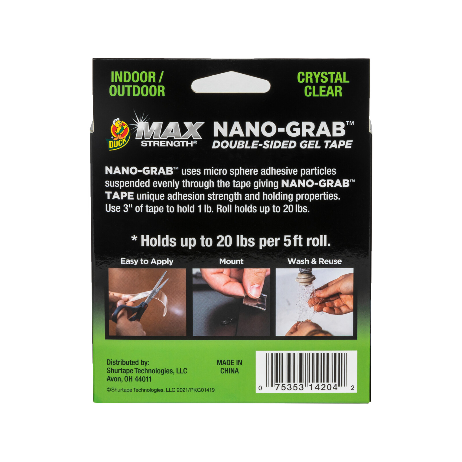 Duck Max Strength® Nano Grab Double Sided Gel Tape, 0.94 X 5ft - Fred Meyer