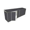 Build-A-Shed 1.2 x 6.0 x 2.0m Skillion Double Hinged Side Doors Shed - Grey