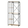 Oikiture Clothes Rack Large Open Wardrobe Coat Hanging Rail 5 shelves