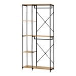 Oikiture Clothes Rack Large Open Wardrobe Coat Hanging Rail 5 shelves