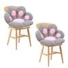 Soga 2x Grey Paw Cushion Lazy Sofa Plush Backseat Pillow Home Decor