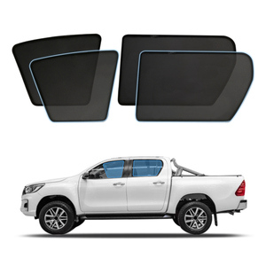 AUSGO Magnetic Window Sun Shade for Toyota Hilux Dual Cab 2015-2025 4-Piece Set Car Shades