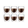Bodum 0.25 L Transparent Pavina 6 Pcs Glass, Double Wall, Small, 0.25 L, 8 Oz 1 Pcs
