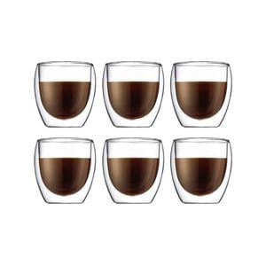 Bodum 0.25 L Transparent Pavina 6 Pcs Glass, Double Wall, Small, 0.25 L, 8 Oz 1 Pcs