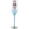 Blue Glitterati 40th Champagne Stemmed Drinking Glass 150ml