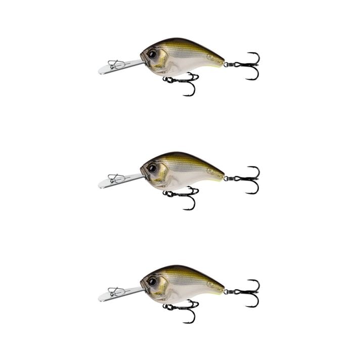 3x 13 Fishing 60mm Jabber Jaw Deep Crankbait Fishing Lures - Lucky Charm