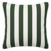 Mojo 60cm Cabana Stripe Green Cushion Cover with Pipe