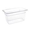 Vogue Gastronorm Container Clear Polycarbonate Food Storage Gn 1/4 150mm 3.7ltr